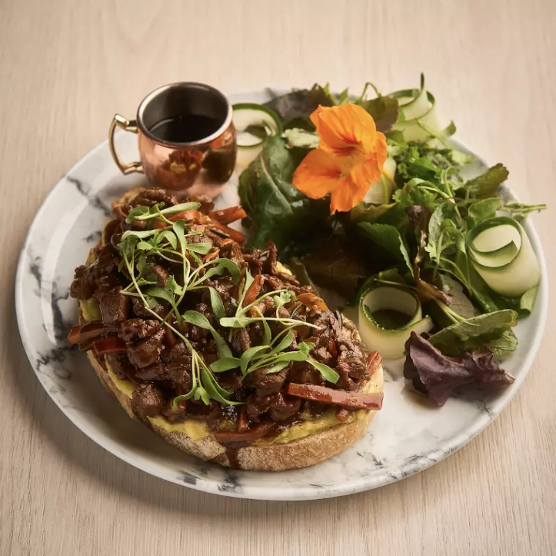 Tostada Teriyaki